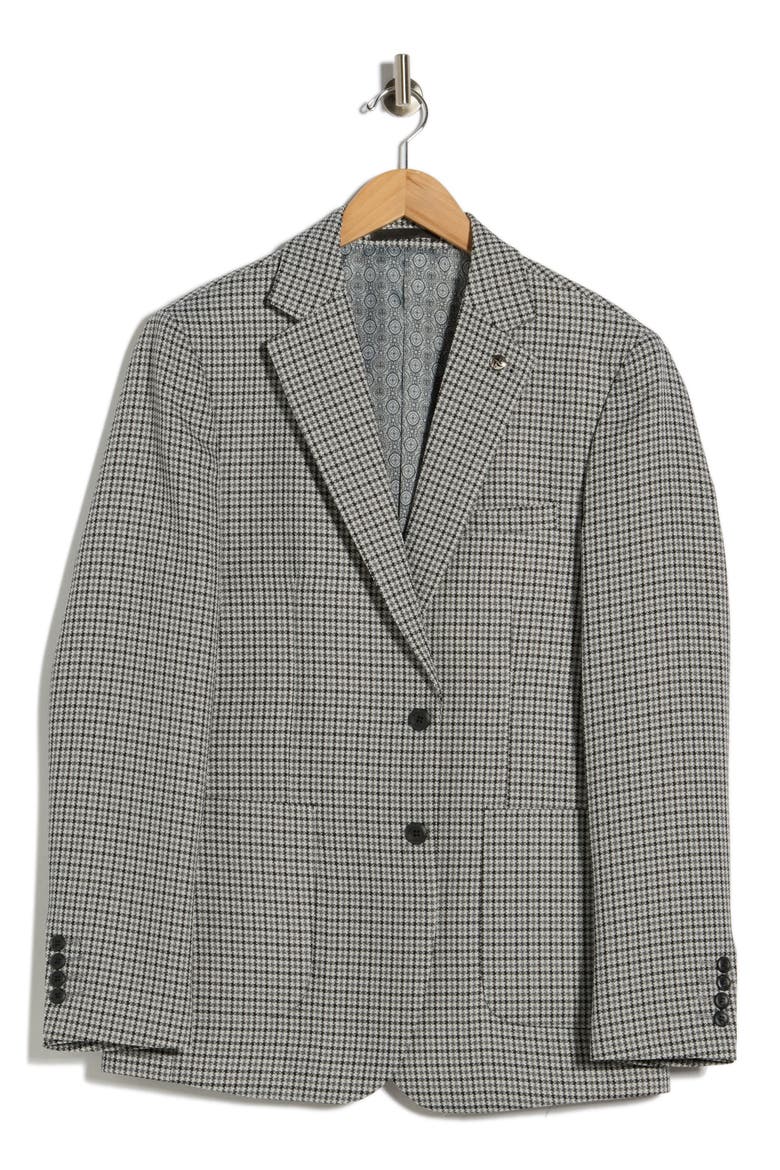 Plaid Slim Fit Sport Coat, Alternate, color, GREY