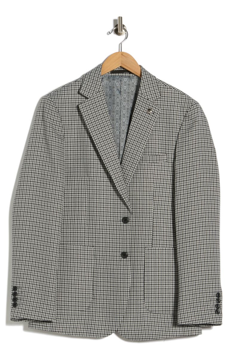 Tahari Plaid Slim Fit Sport Coat, Main, color, Grey