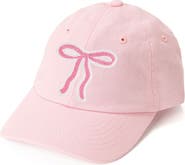 Sweet Wink Pink Bow Patch Baseball Hat