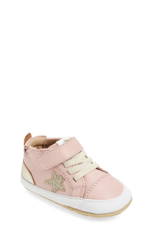 OLD SOLES Kids' Platinum Bub Sneaker in Powder Pink /Gold /Glam Gold 