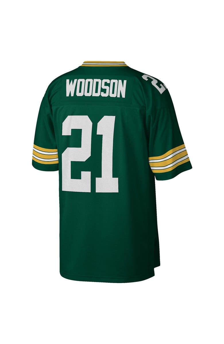 Mitchell & Ness Men's Mitchell & Ness Charles Woodson Green Green Bay Packers Legacy Replica Jersey, Alternate, color, Green