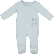 Manière Velour Pocket Cotton Blend Footie