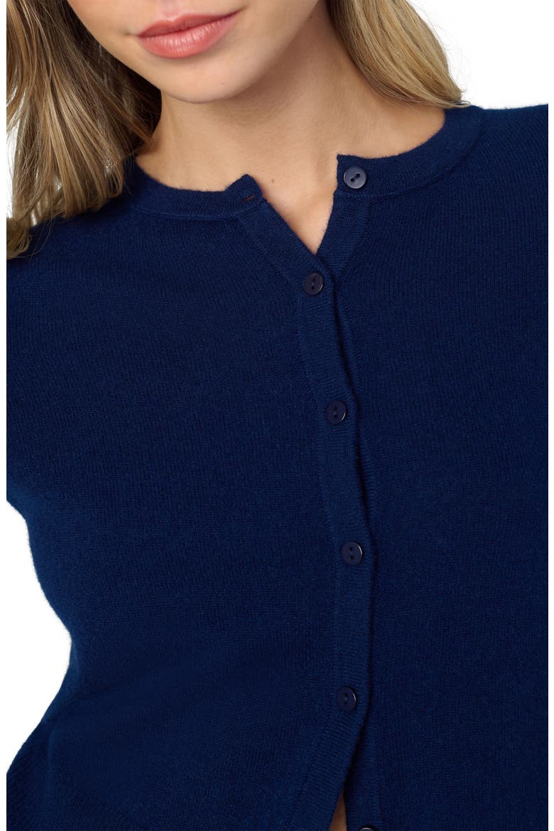 The Dani Crop Cashmere Cardigan, Alternate, color, NAVY