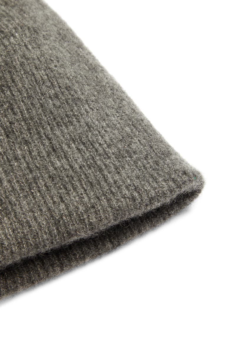 BEAMS Plus Rib Cashmere & Silk Beanie, Alternate, color,