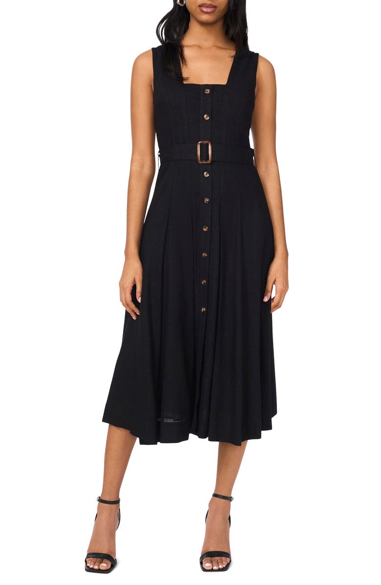 Halogen<sup>®</sup> Sleeveless A-Line Midi Dress, Main, color,