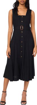 Halogen® Sleeveless A-Line Midi Dress