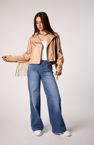 BLUE REVIVAL The Way She Moves Unreal Leather Jacket