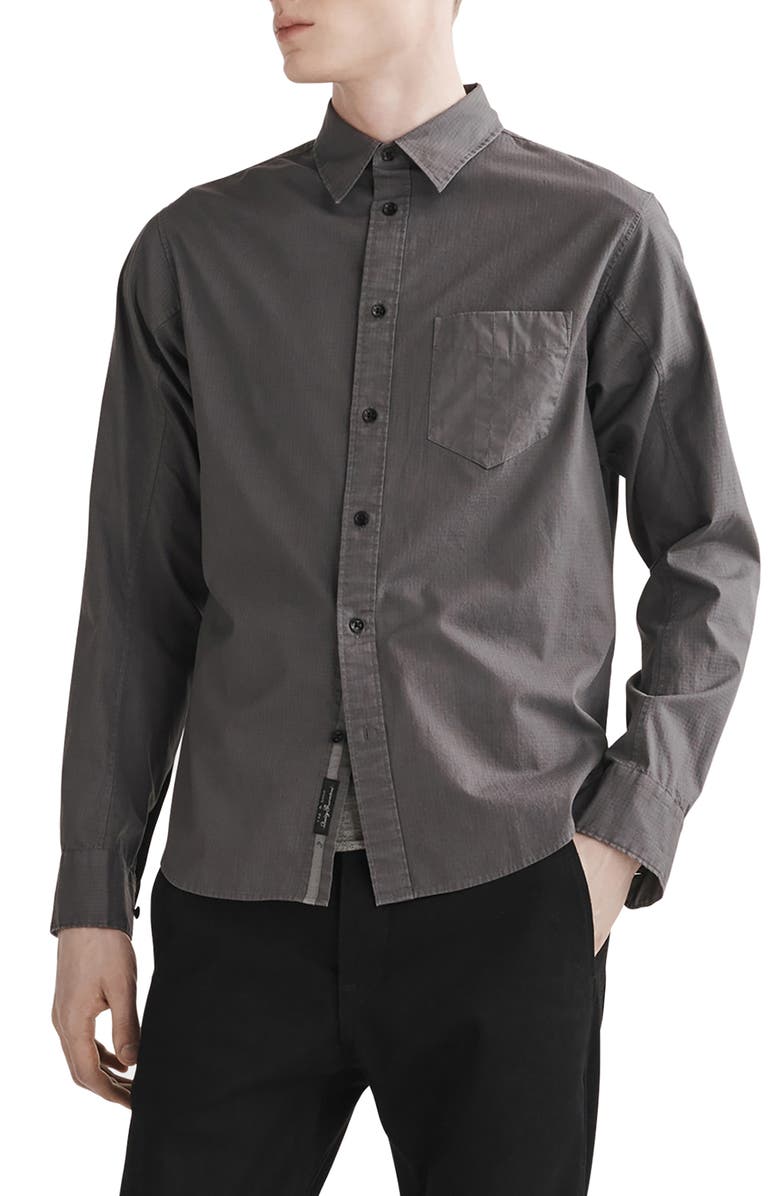 rag & bone Fit 2 Slim Fit Ripstop Yokohama Button-Up Shirt, Main, color, 