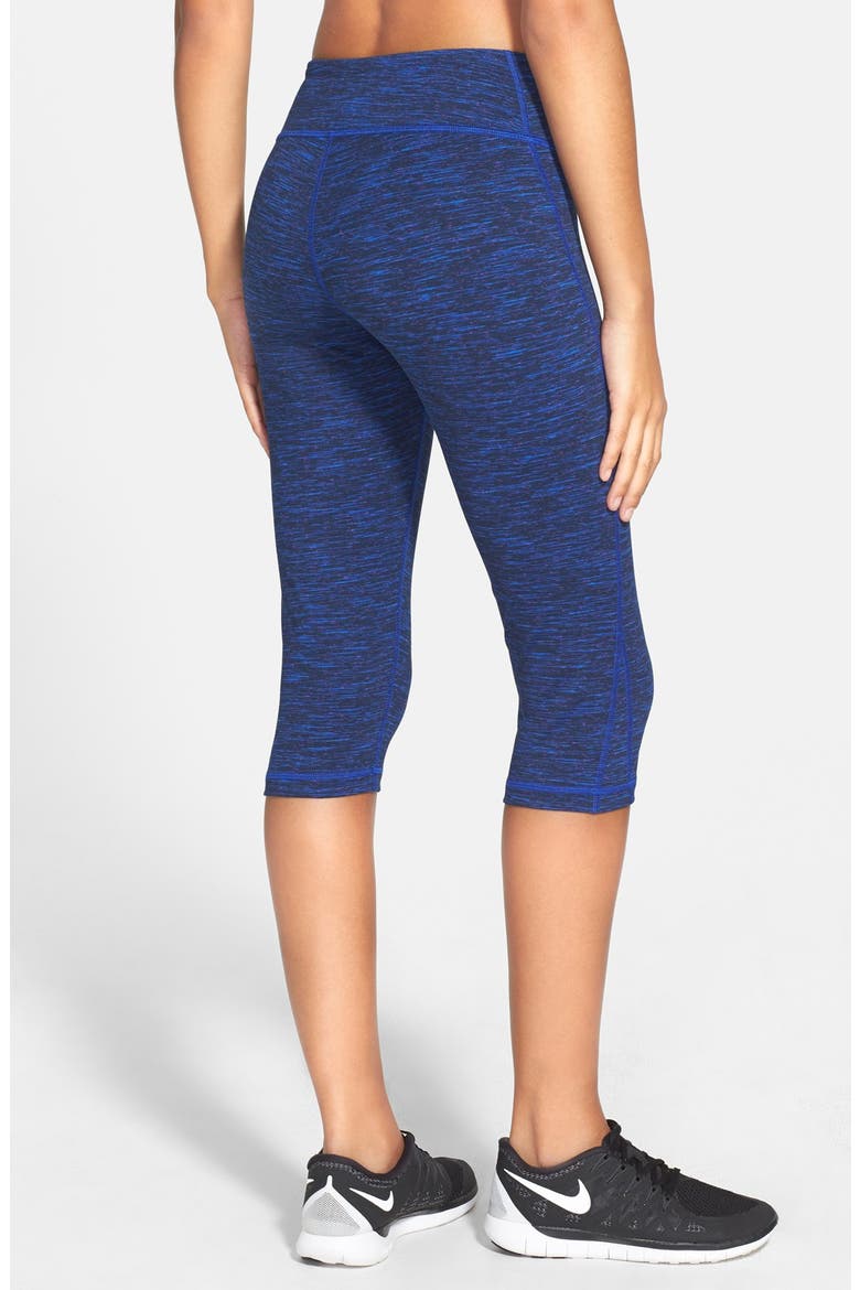 'Live In - Space Dye Pop' Capris, Alternate, color, BLUE ULTRA