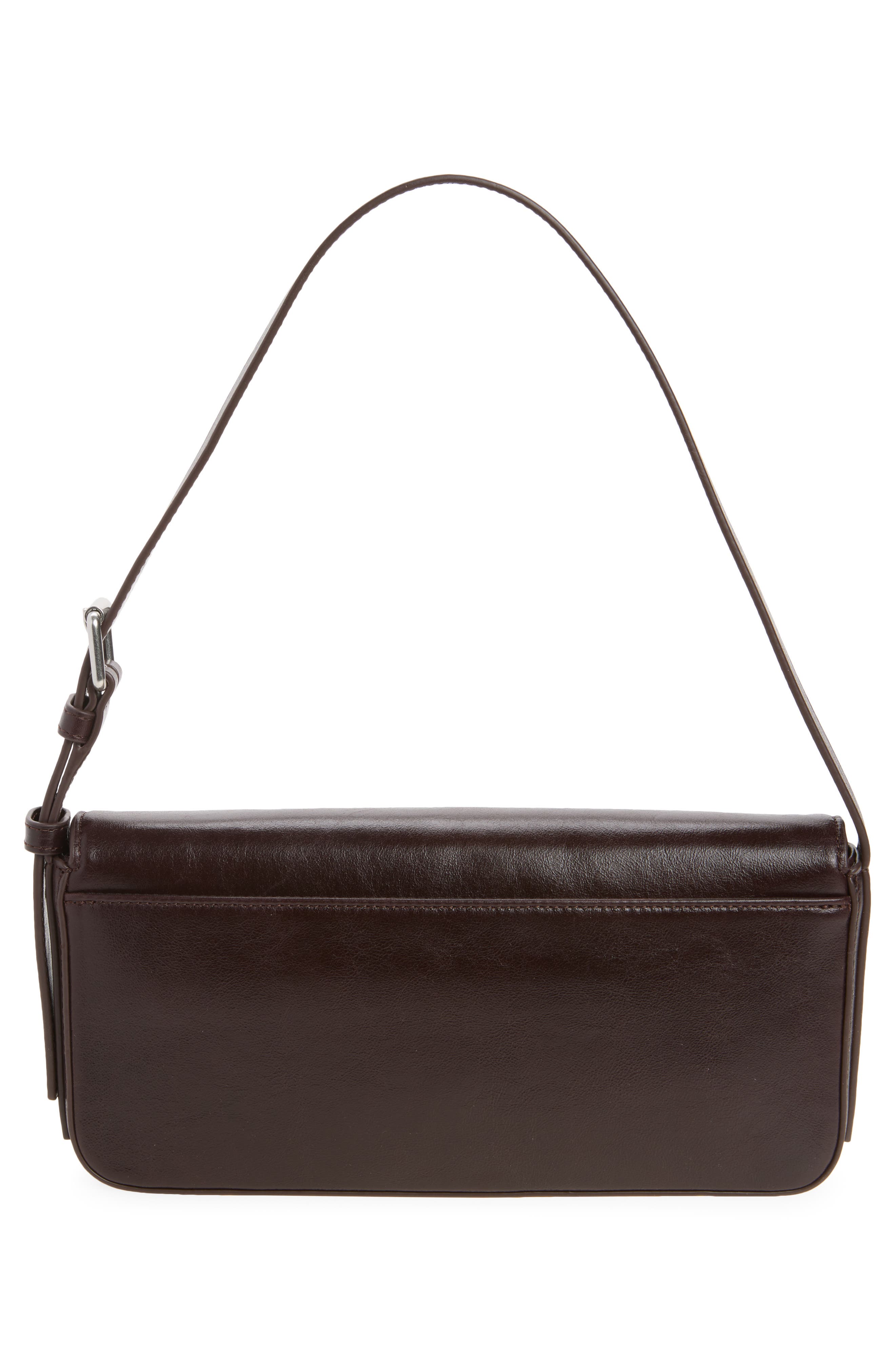 Punch Flap Leather Shoulder Bag, Alternate, color, OXBLOOD