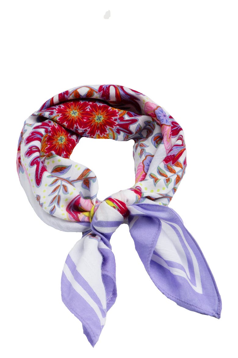 Floral Blooms Scarf, Alternate, color, LILAC