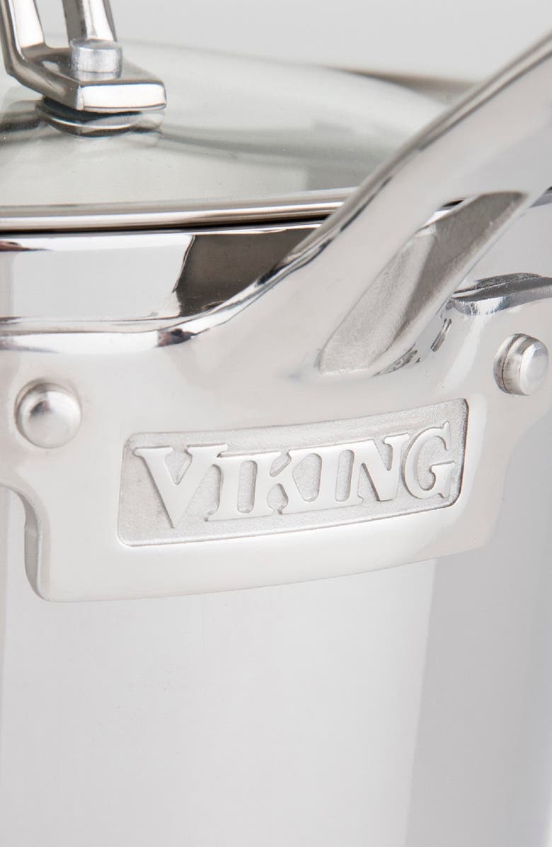 Viking Contemporary 3.4-Quart Stainless Steel Sauce Pan with Lid, Alternate, color, 
