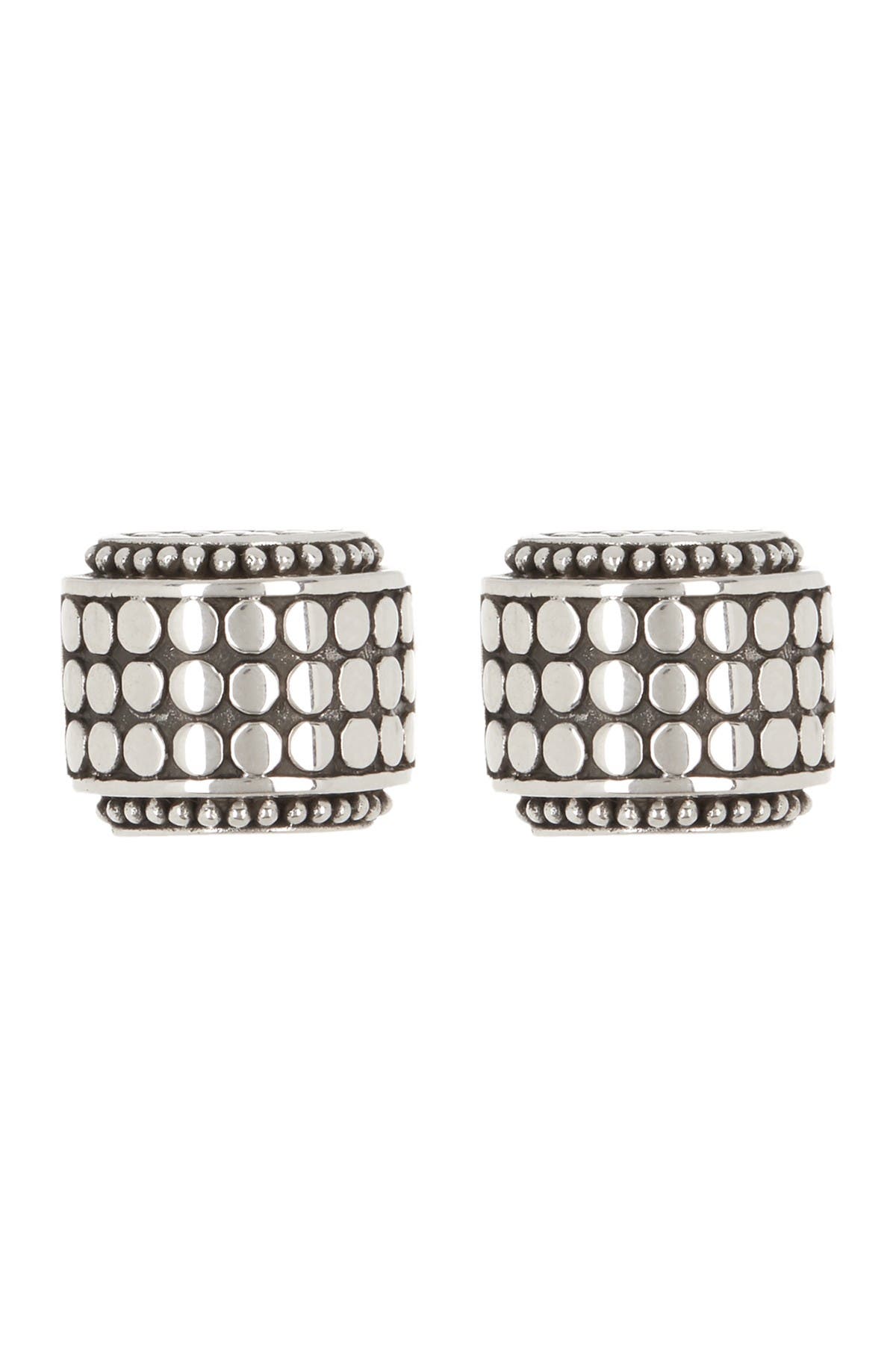 John Hardy Dot Sterling Silver Small Hi-Way Earrings