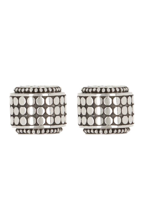 Dot Sterling Silver Small Hi-Way Earrings