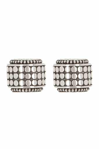 John Hardy Dot Sterling Silver Small Hi-Way Earrings