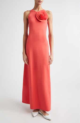Rose Detail Sleeveless Sweater Dress