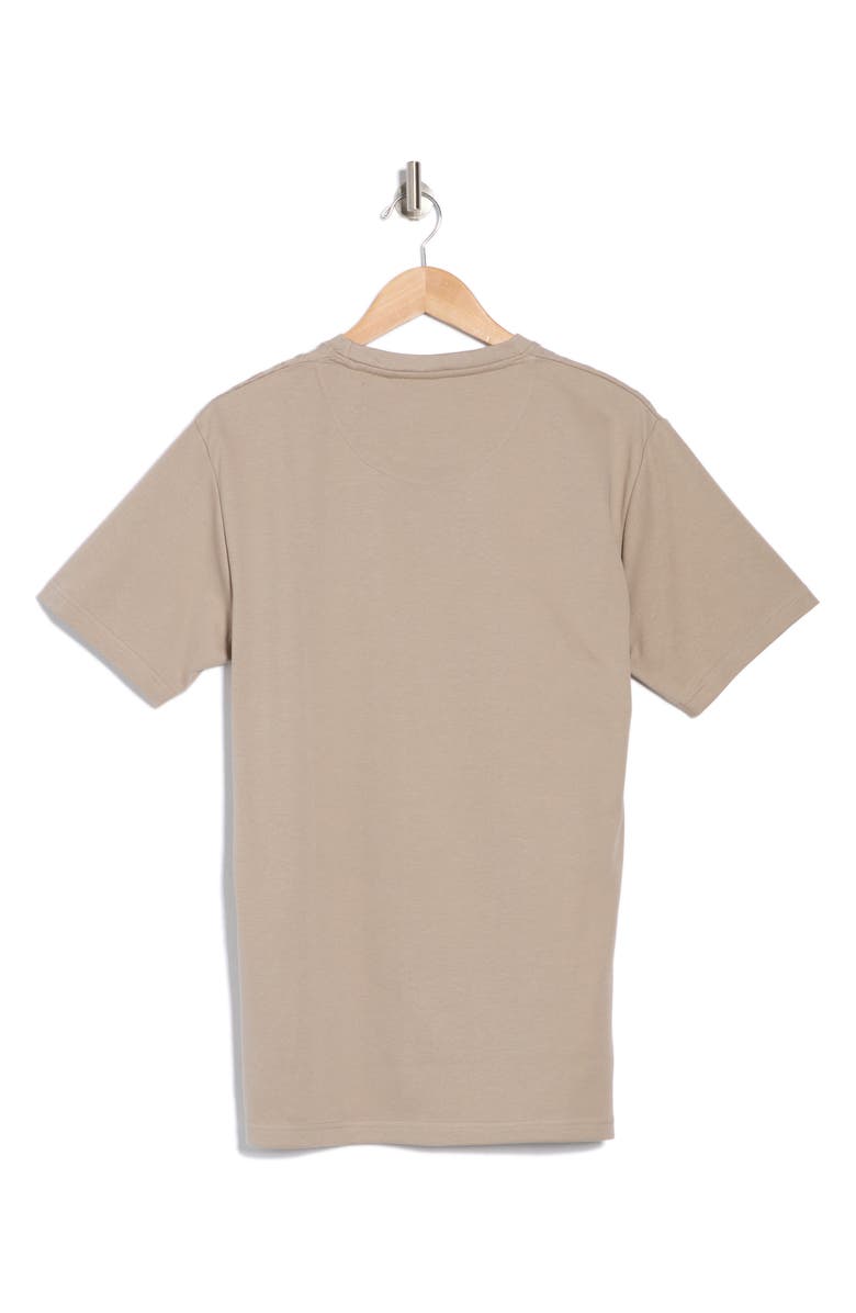 DENIM AND FLOWER Textured Cotton Crewneck T-Shirt, Alternate, color, Sand