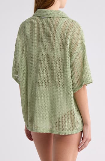 Largo Open Stitch Cover-Up Shirt