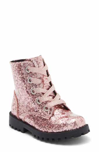 Kids' Bree Glitter Combat Boot