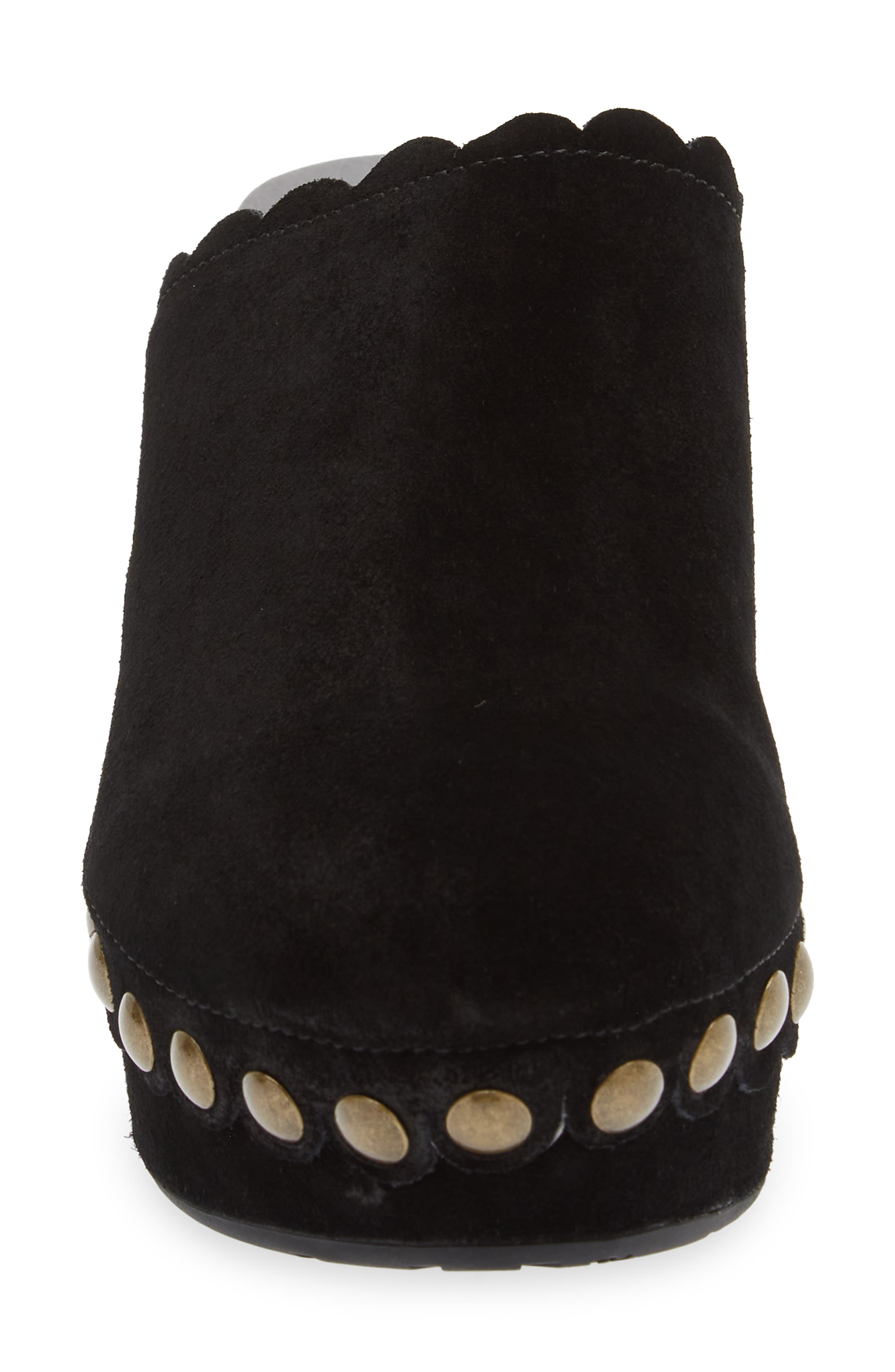 Chocolat Blu Gemini Platform Clog, Alternate, color, Black Suede