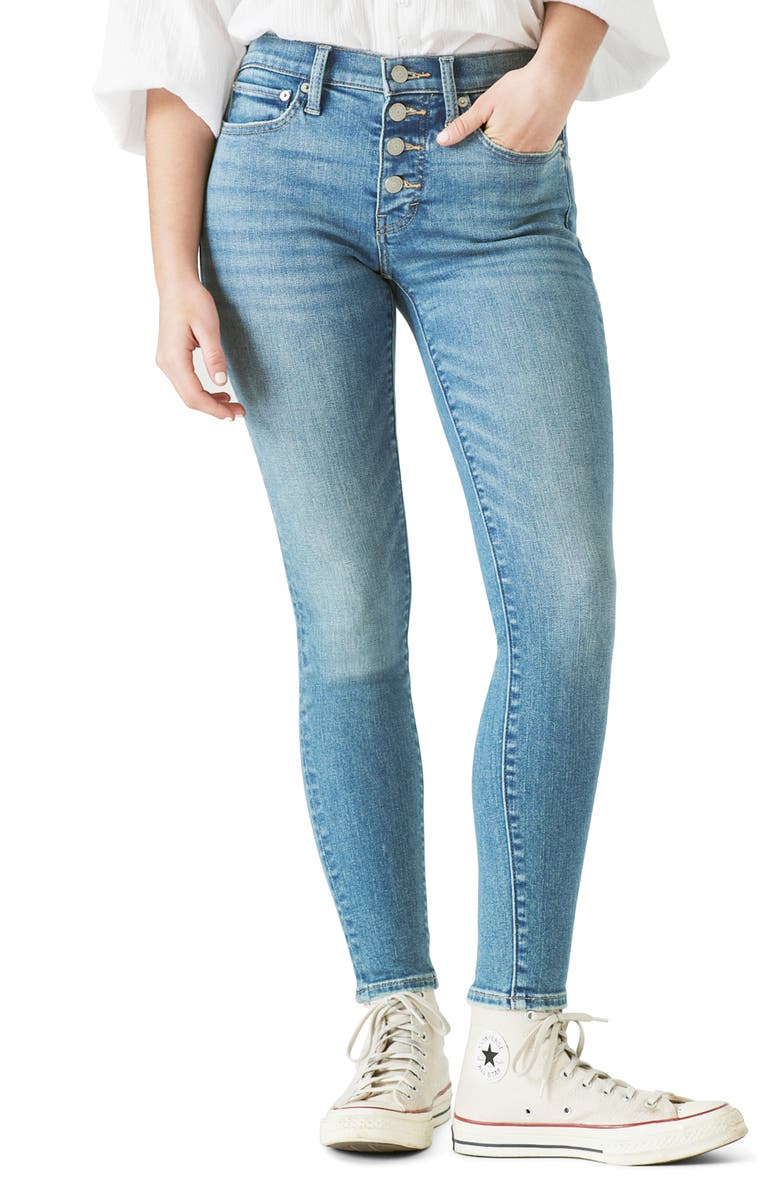 Lucky Brand Ava Skinny Jeans, Main, color, 