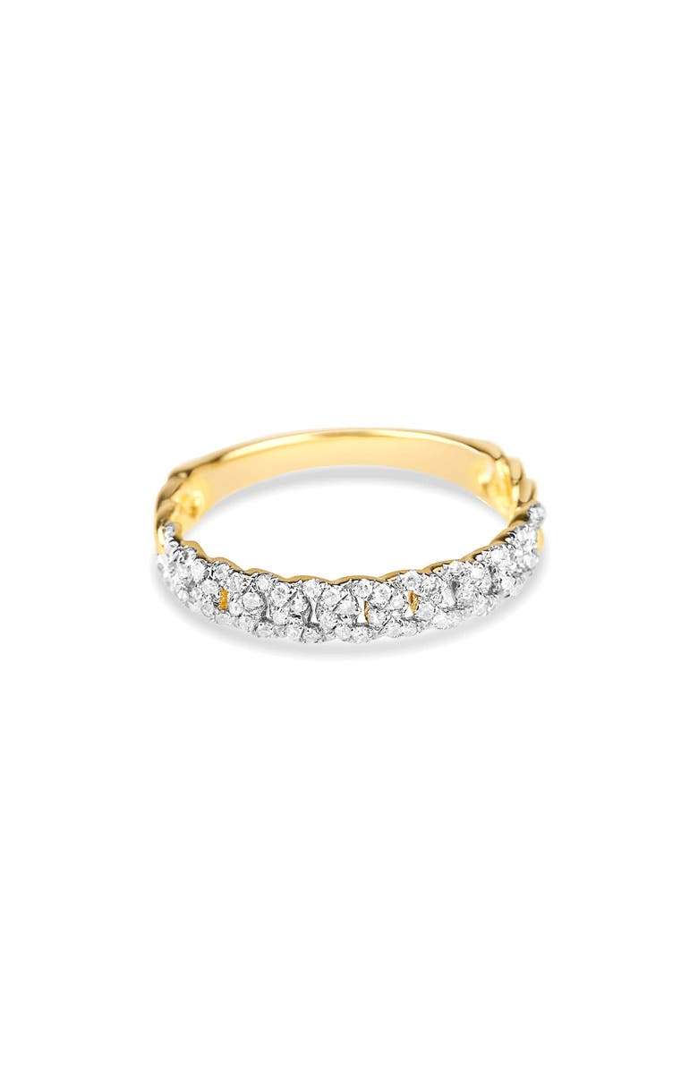 STONE AND STRAND Pavé Diamond Chain Ring, Main, color,