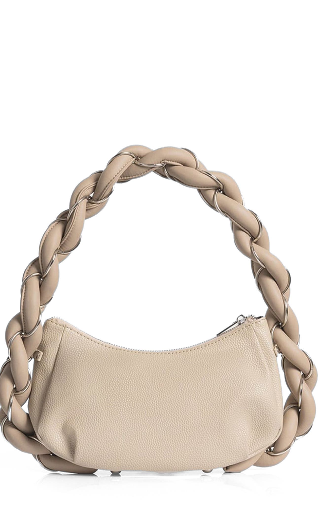 Manière De Voir Somme Leather Handbag, Alternate, color, Beige