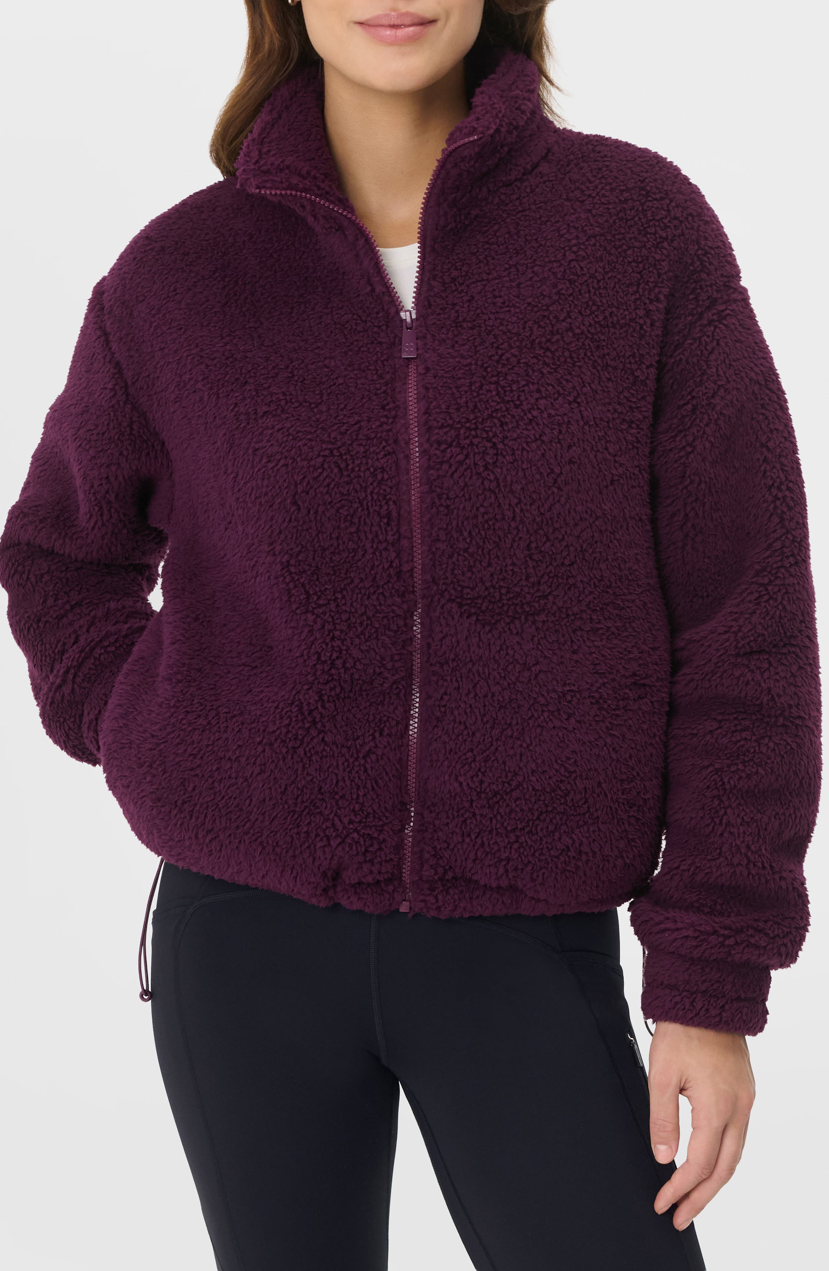 Sweaty Betty Canyon Front Zip High Pile Fleece Jacket