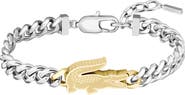 Lacoste Arthor Crocodile Pendant Bracelet