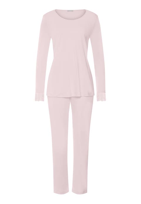 Rosaria Floral Embroidered Cotton Pajama Set
