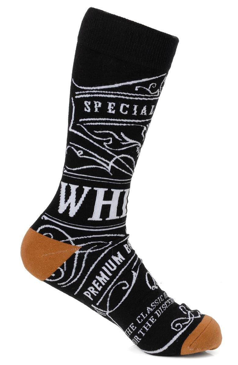 Cufflinks, Inc. Whiskey Original Crew Socks, Alternate, color,