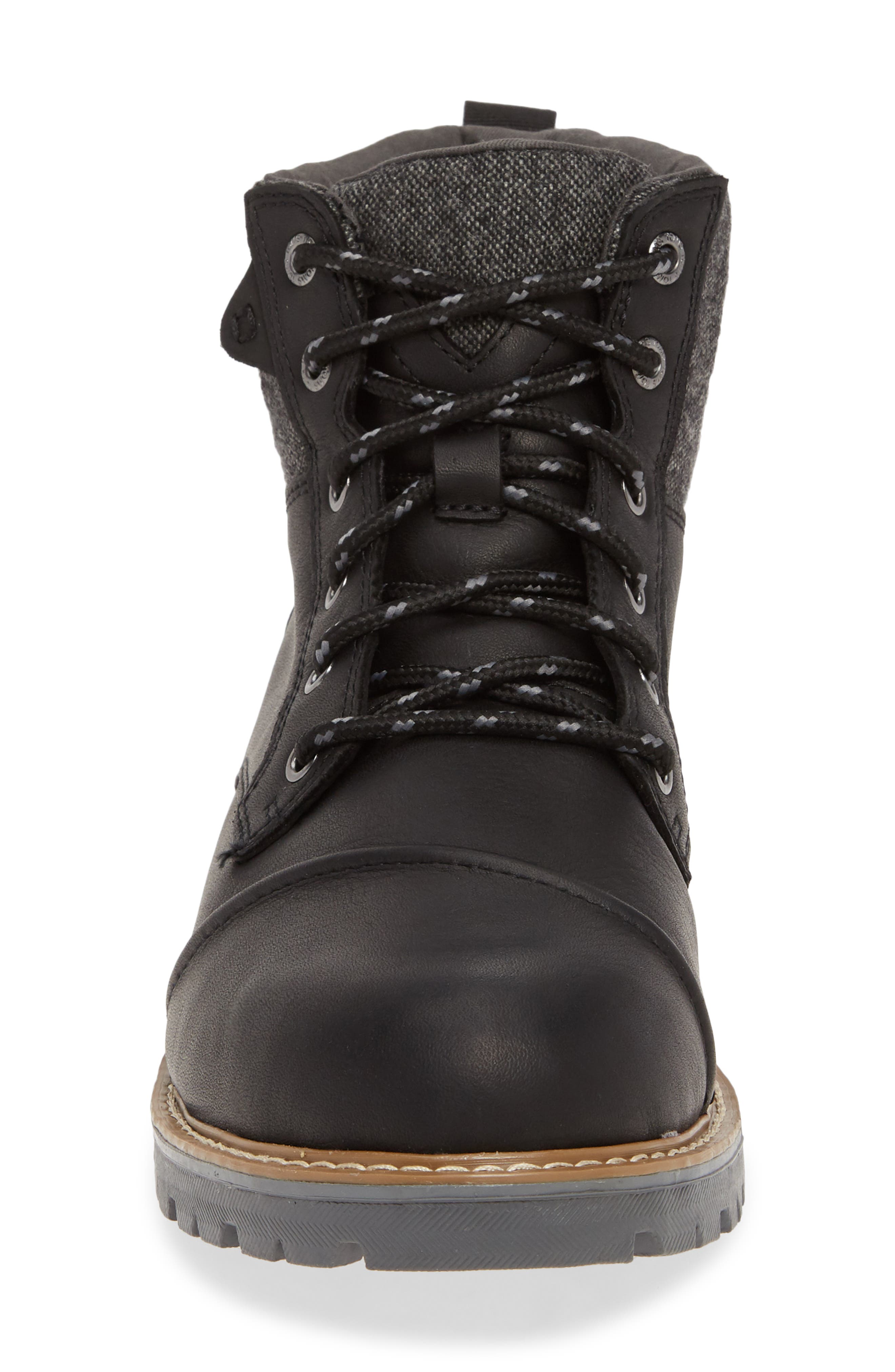 TOMS Ashland Waterproof Cap Toe Boot, Alternate, color, 