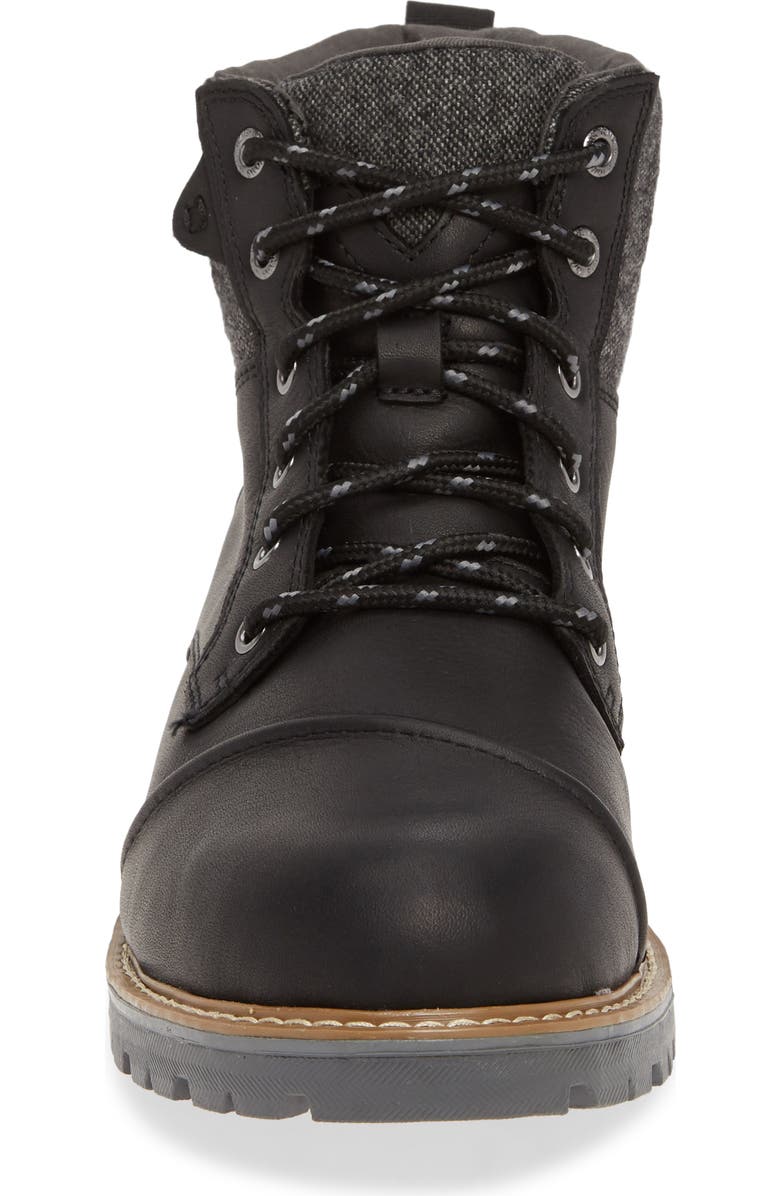 TOMS Ashland Waterproof Cap Toe Boot, Alternate, color,