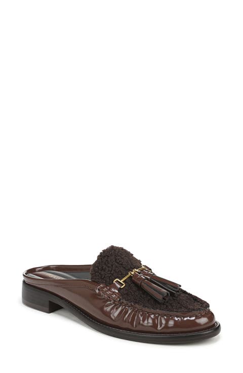 Callen Faux Leather Flat Mule