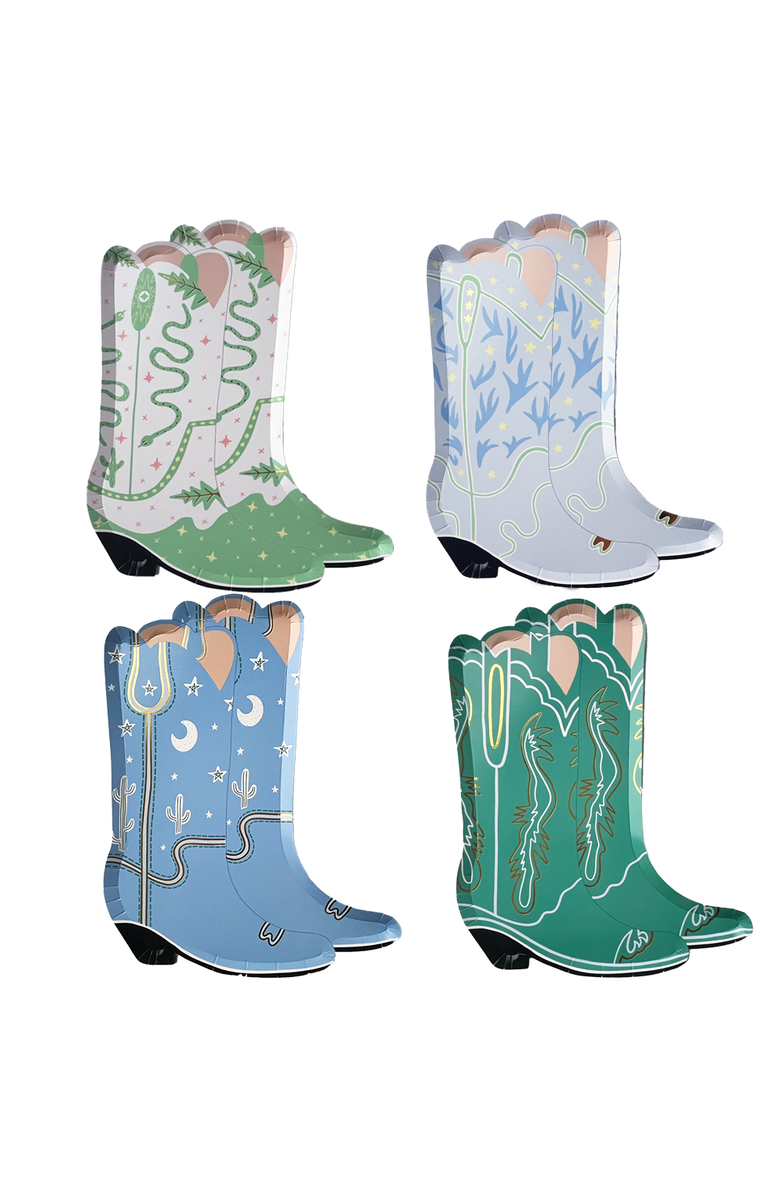 Daydream Society Yeehaw Large "Boot" Plates, Main, color, Assorted Pre-Pack