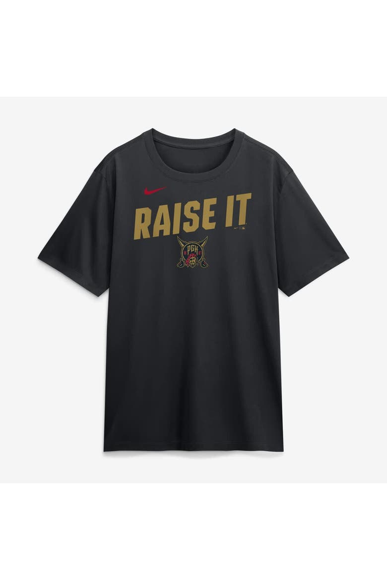 Men's Nike Black Pittsburgh Pirates 2026 City Connect Team Phrase Script Dri-FIT T-Shirt, Main, color, Black