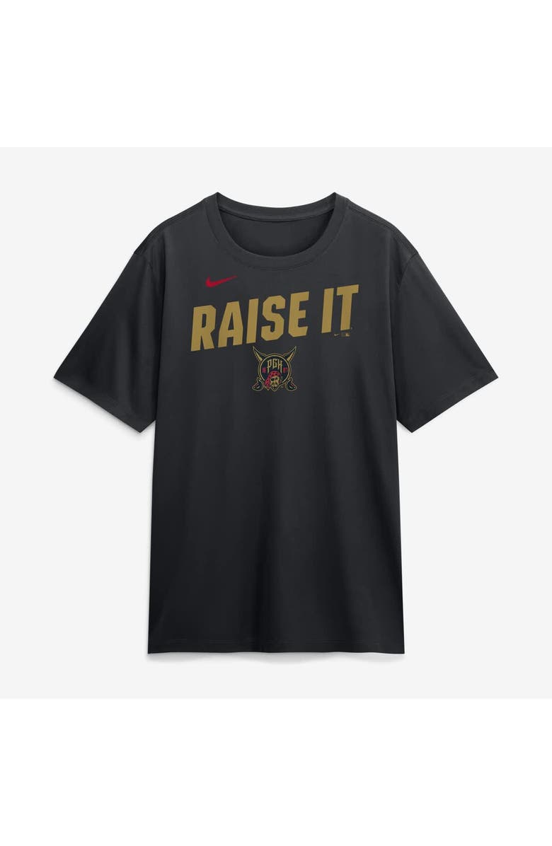 Nike Men's Nike Black Pittsburgh Pirates 2026 City Connect Team Phrase Script Dri-FIT T-Shirt, Main, color, Black