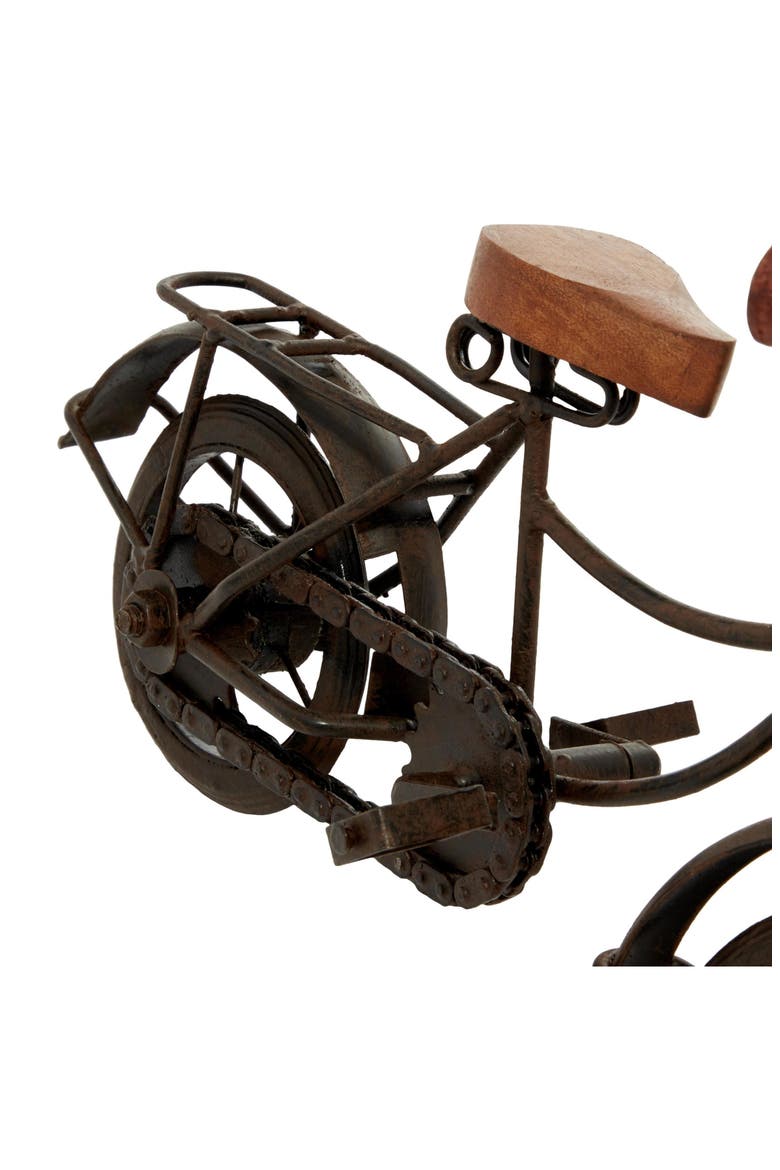 Set of 2 Bike Sculptures, Alternate, color, BLACK