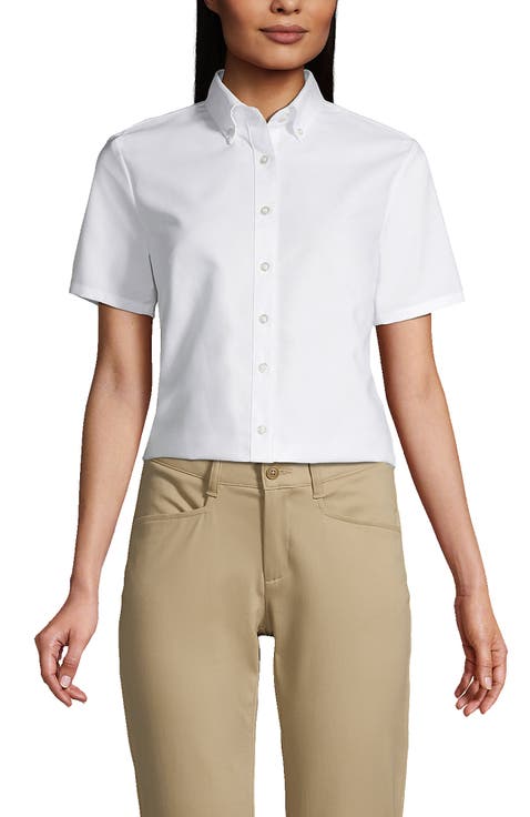 School Uniform  Short Sleeve Oxford Dress Shirt