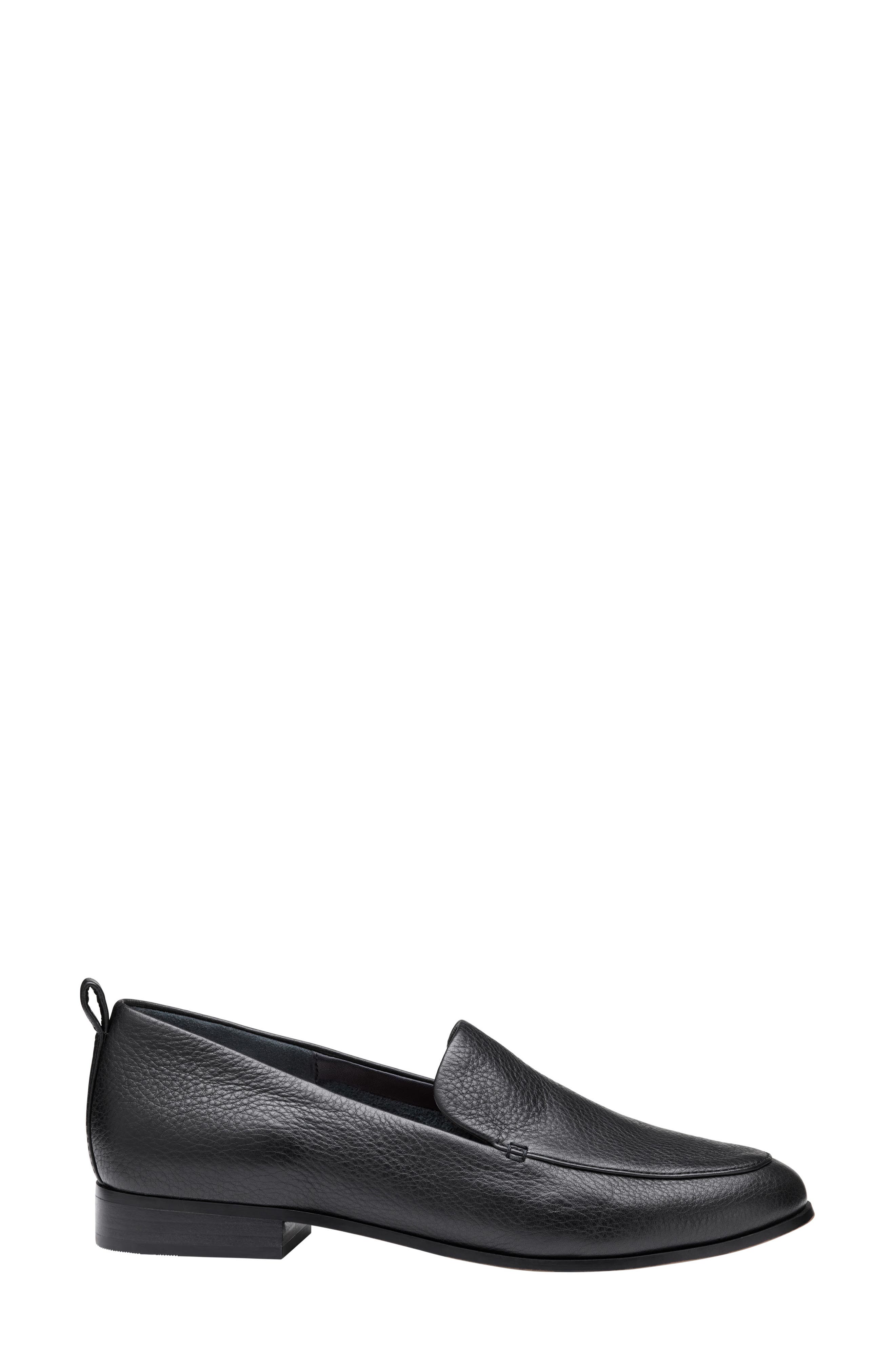 JOHNSTON & MURPHY COLLECTION Ali Loafer, Main, color, Black Calfskin