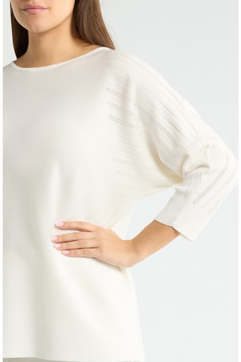 Stripe Dolman Sleeve Sweater, Alternate, color, VANILLA ICE
