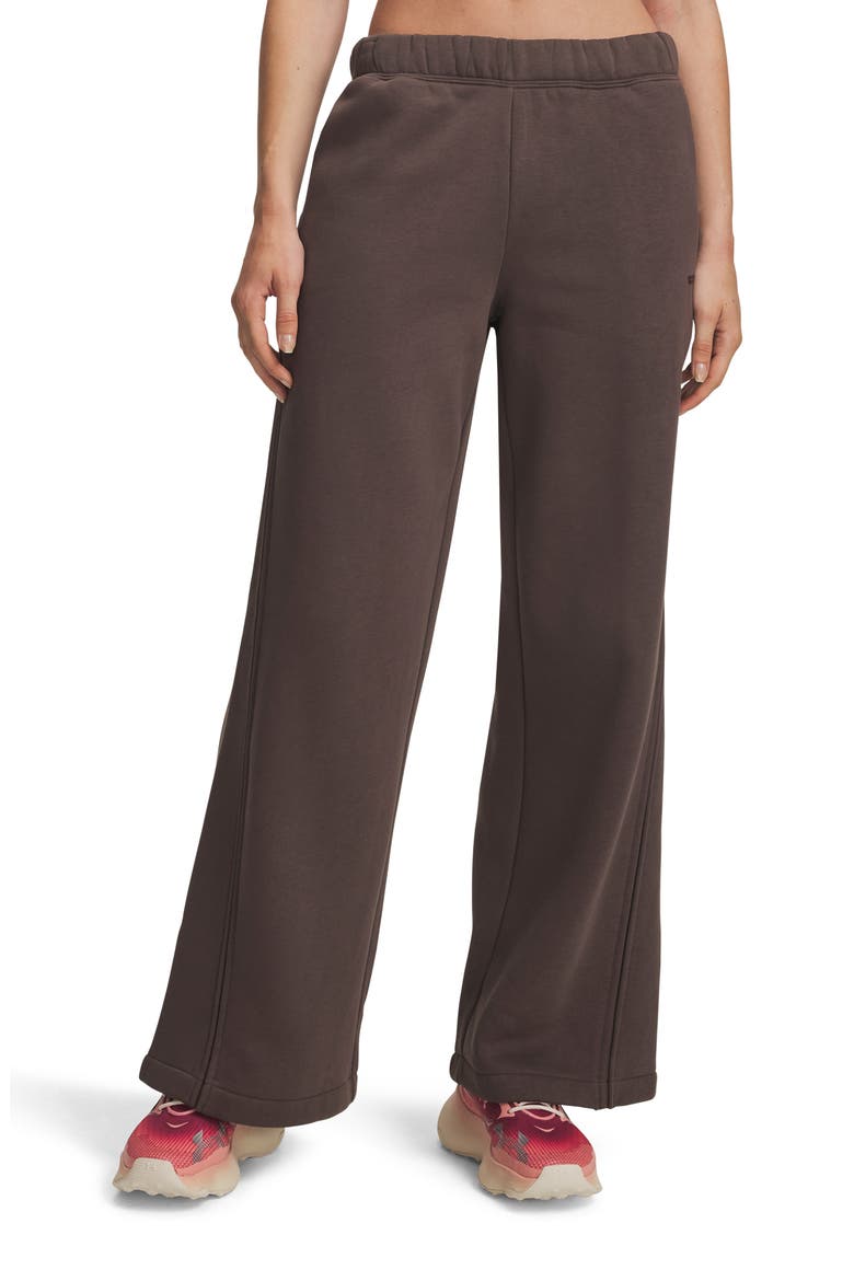 Icon Fleece Wide Leg Pants, Main, color, 200 PEPPERCORN