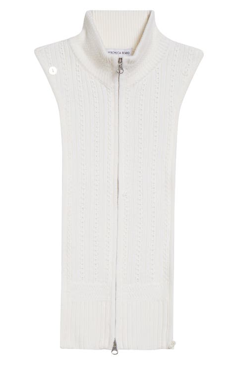 Coupe Pointelle Knit Wool Blend Dickey