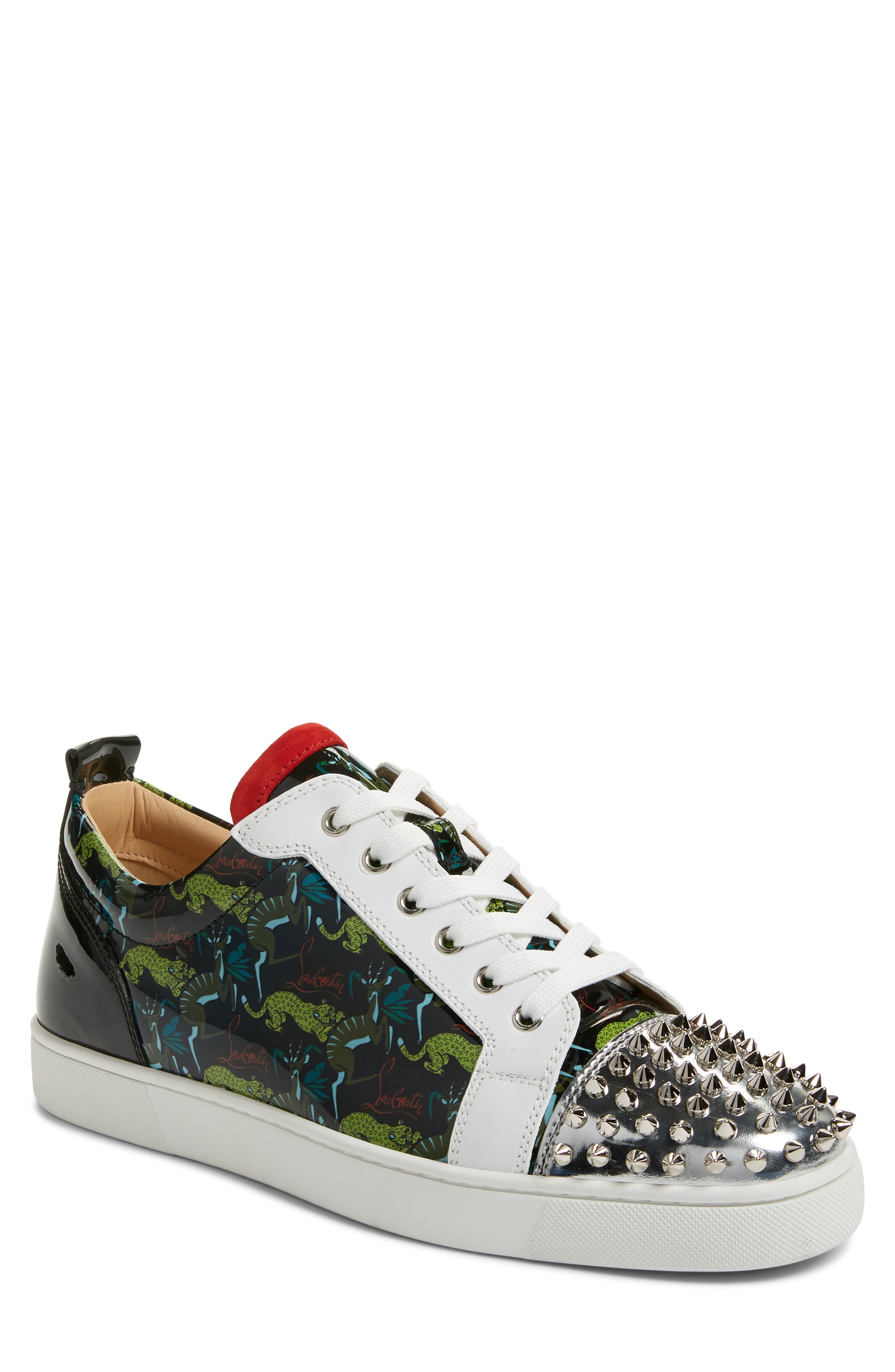 Christian Louboutin Louis Spikes Junior Low Top Sneaker, Main, color, 