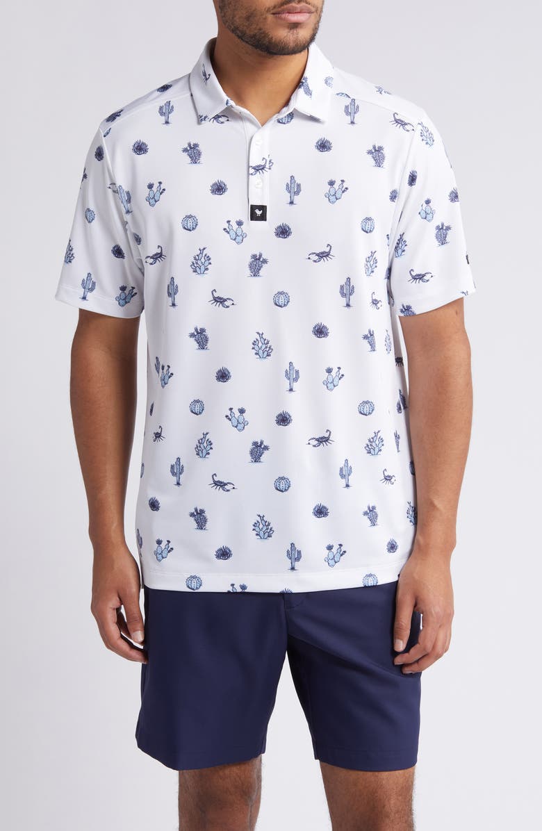 Bad Birdie Deserted Piqué Golf Polo, Main, color, 