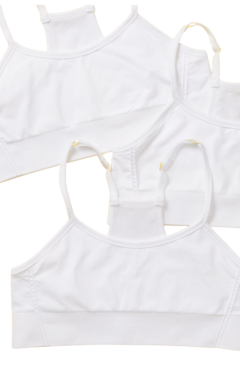 Yellowberry 3PK Sugar Seamless Bra, Alternate, color, Snowflake