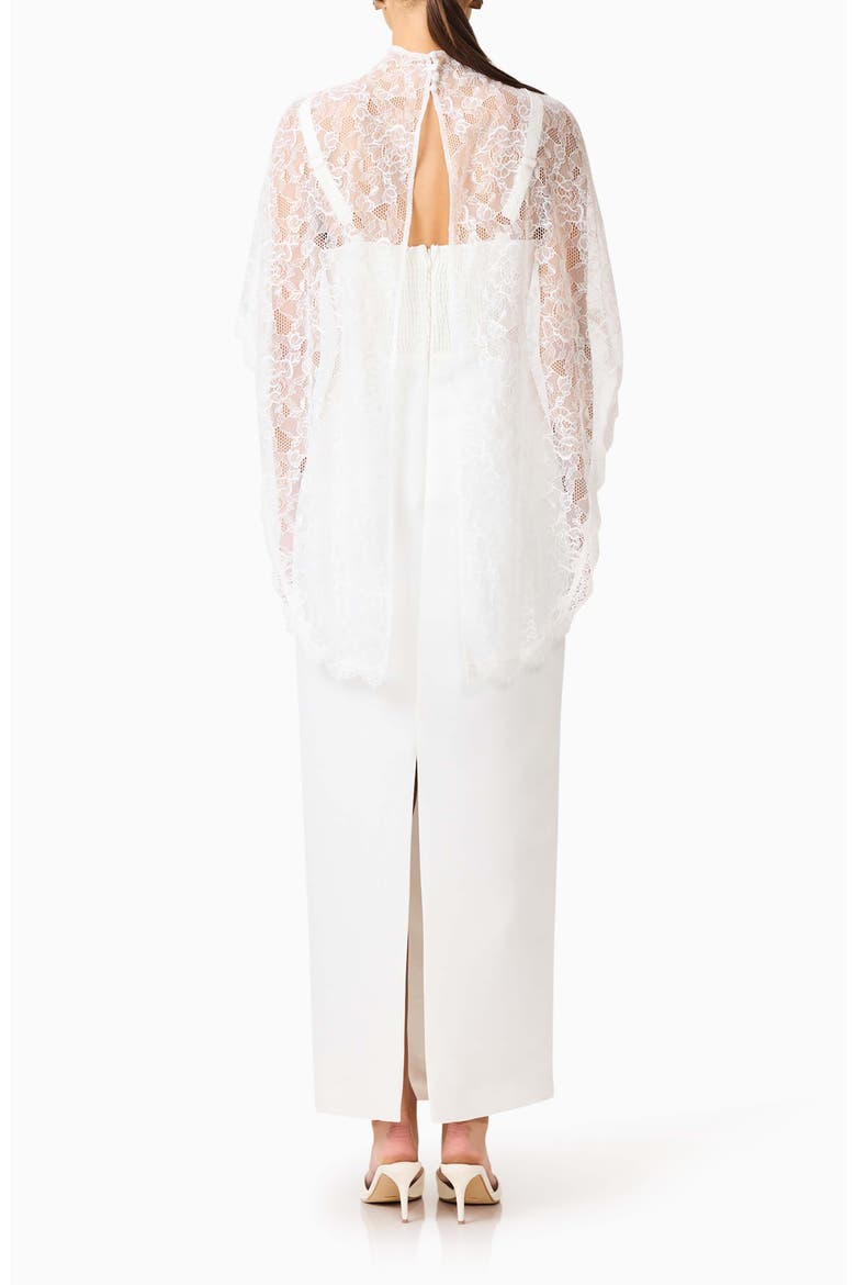 Elly Lace Cape, Alternate, color, WHITE