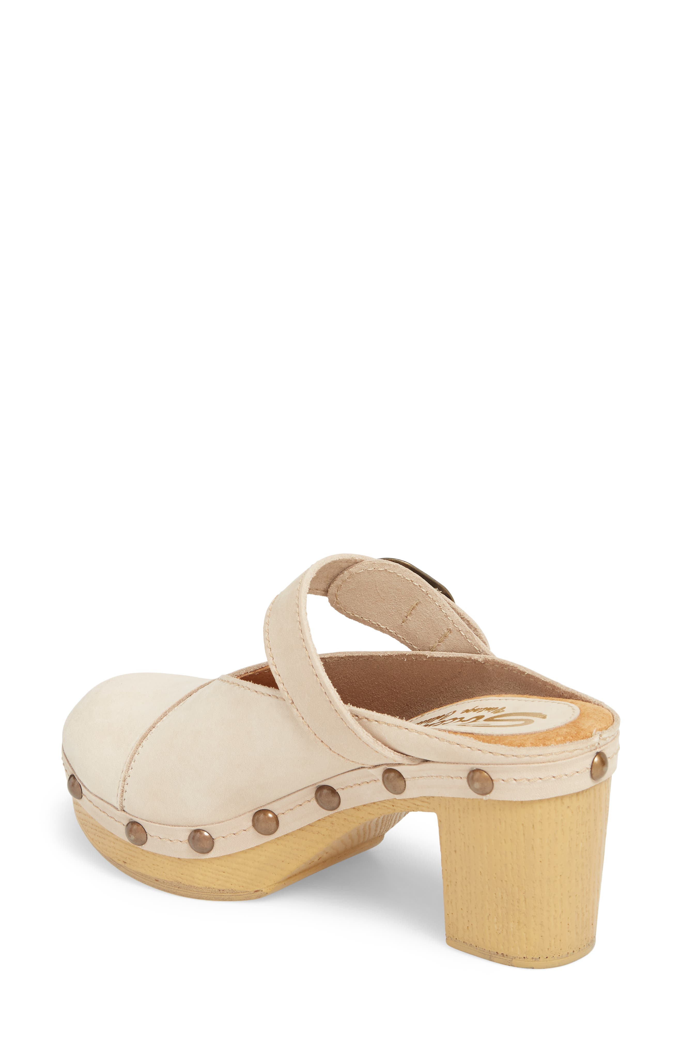 Natacha Studded Mary Jane Clog, Alternate, color, BEIGE