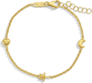 In Season Jewelry 14k Polished Puffed Shapes Bracelet