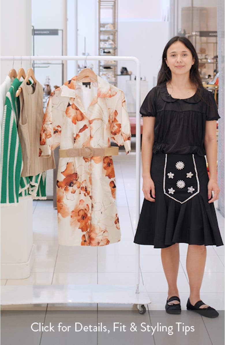 Floral Print Shirtdress, sales video thumbnail